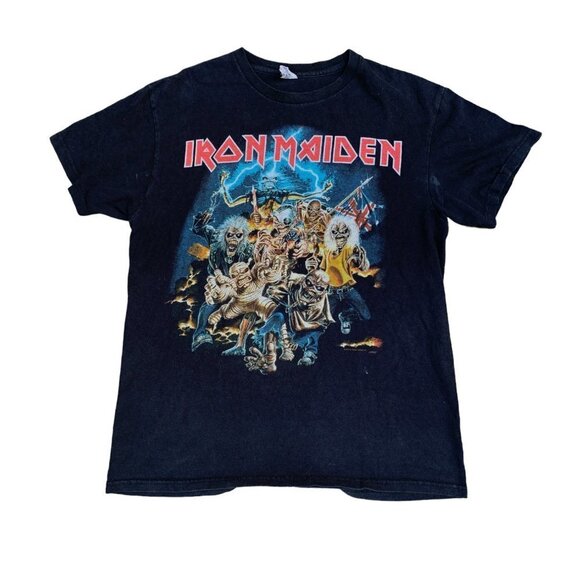 VINTAGE Iron Maiden Graphic Shirt Medium Black - Picture 2 of 4